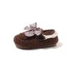 Toddler Fleece-Lined Warm Cotton Shoes: Lambswool Baby Soft Sole Walker for Little Girls