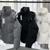 High Version Love Embroidery Large Silhouette Short Bread Jacket Thickened Warm Hooded Down Jacket Men and Women