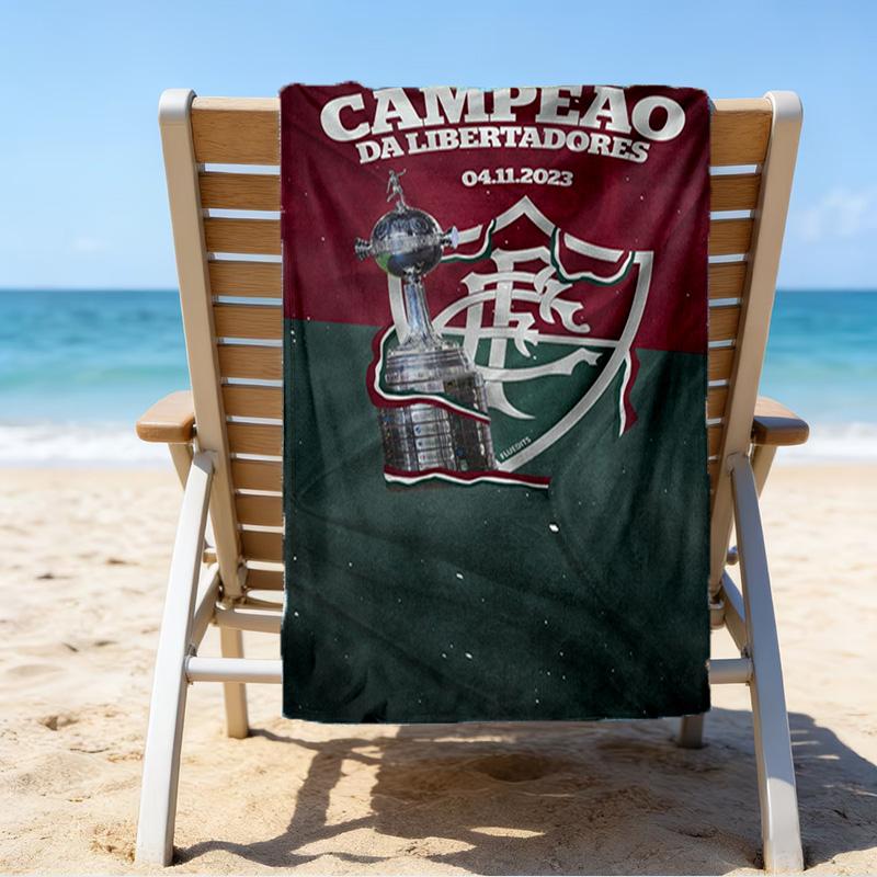 Flumi-nense Football Club Printed Beach Towel, Super Soft Microfiber, Perfect Gift Birthday, for Pool, Beach, Travel, for family and friends