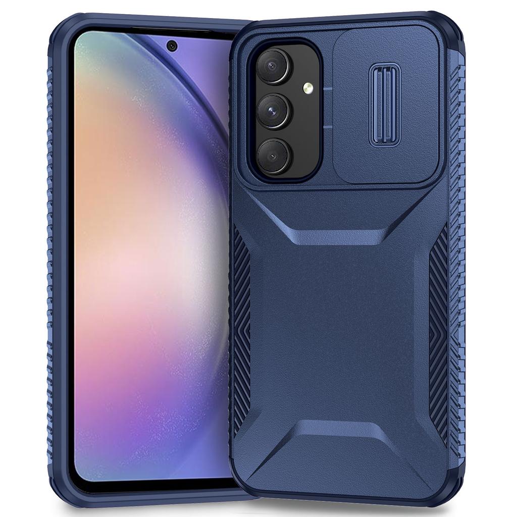 For Samsung Galaxy A54 5G Case TPU+PC Phone Cover with Slide Lens Protection Design