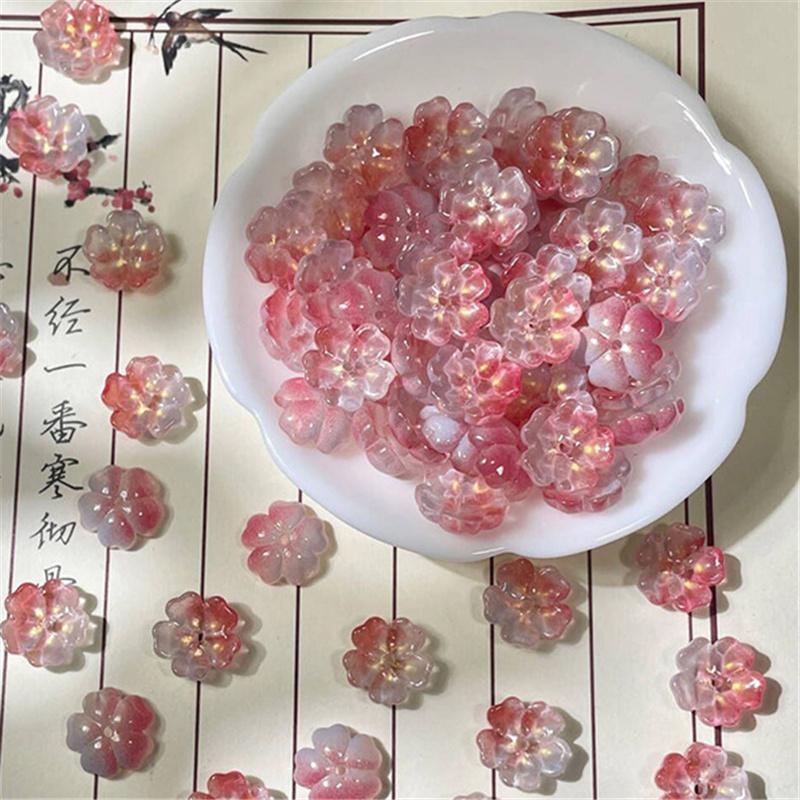 14mm Kvetinové Sklenené Korálky DIY Ručne Vyrábaný Náramok Náhrdelník Náušnice Šperkový Materiál DIY Nástroj Príslušenstvo na Výrobu Šperkov