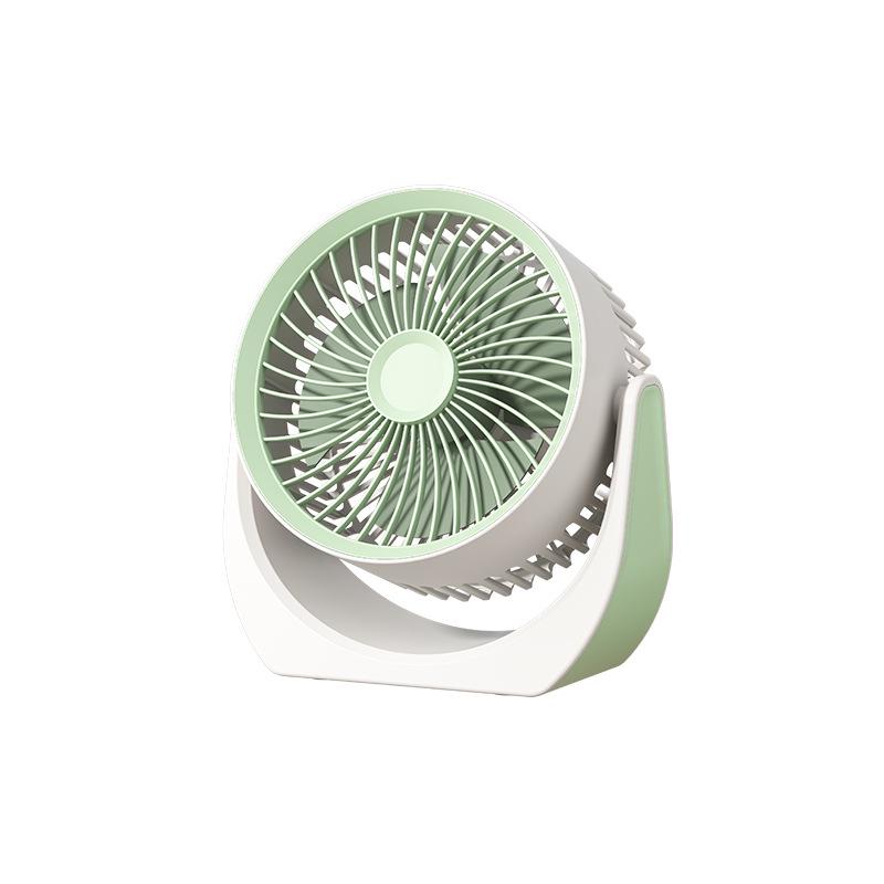 USB Rechargeable Desk Fan: Silent, Strong Wind, Wall-Mountable, Multi-Angle for Office/Student Dorms
