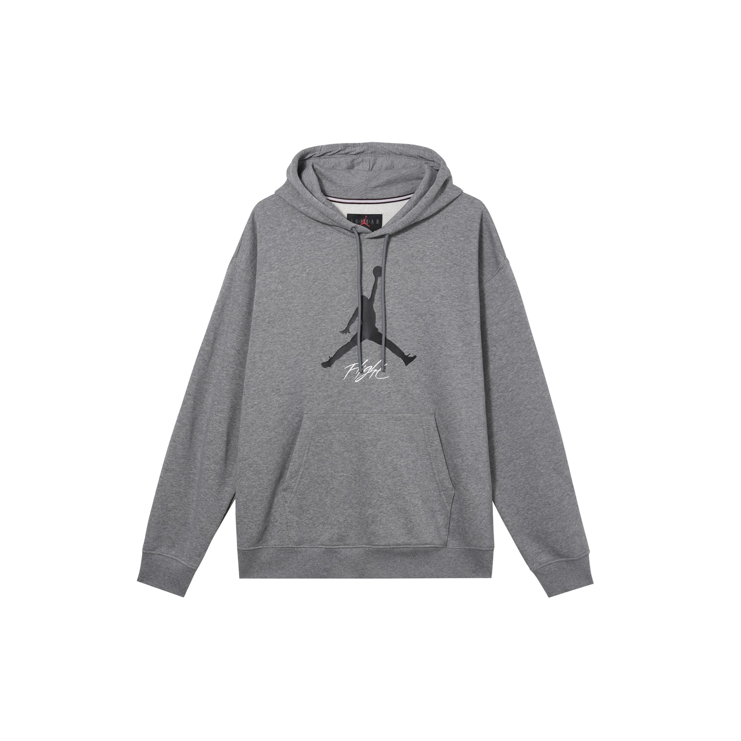 Air Jordan Fleece Hoodie Grey Men s FD7546-091 M