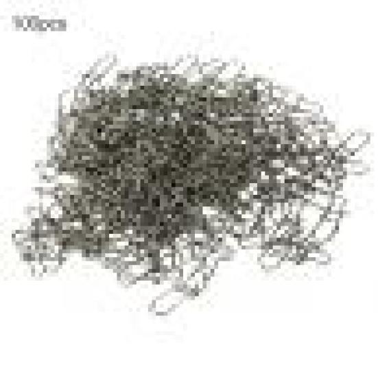 100 יחידות מכשירי דיג 15/17/22 מ"מ מחברי סנאפס מוצקים מסתובבים מפלדת אל חלד