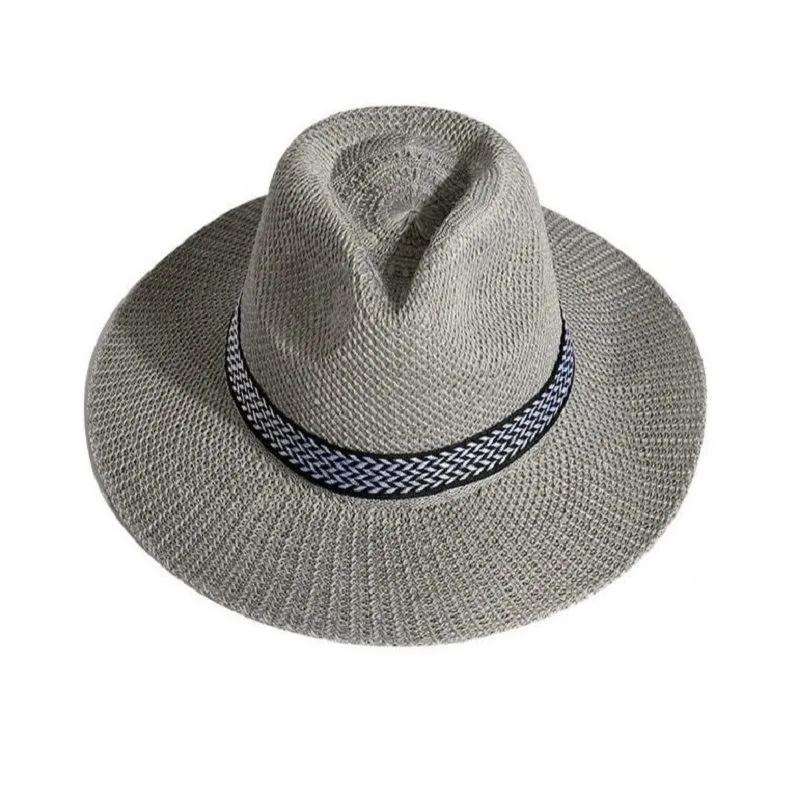 WTEMPO Couple Spring Summer Foldable Sunscreen Hats with Windproof Rope Solid Color Wide Brim Holiday Travel Beach Breathable Sun Hats