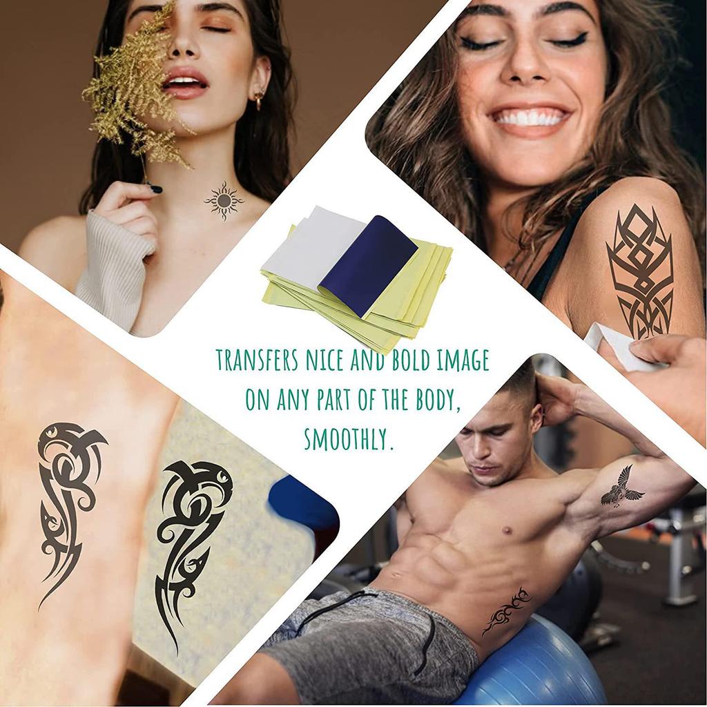 Kleine Robbe Dual-Use Tattoo Transfermaschine: Handgezeichnetes Tattoo-Musterpapier, Geometrisches Design Materialien & Verbrauchsmaterialien