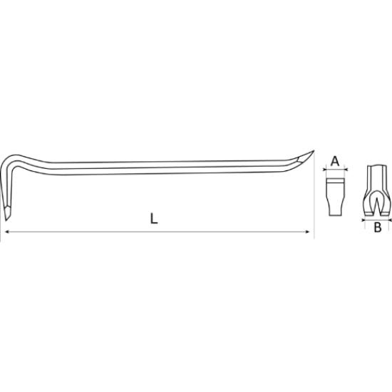 Bahco Non-Sparking Wrecking Bar NS602600
