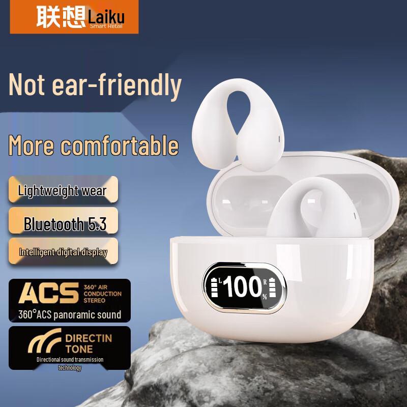 

Lenovo Беспроводные Bluetooth-наушники с клипсой для уха