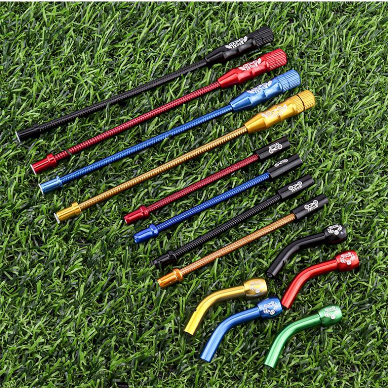Universal Fit Aluminium Alloy Bike V Brake Cable Guide Pipe Wear Resistant Bend Hose Tube for All Kinds of Bicycles Repair