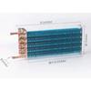340x60x150mm Copper Tube Aluminum Fin Evaporator Condenser Radiator Refrigerator Freezer Refrigeration Equipment