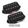 FLEOR 2PCS Ceramic Electric Guitar Humbucker Pickup Set 4 Wires Double Coil Pickups