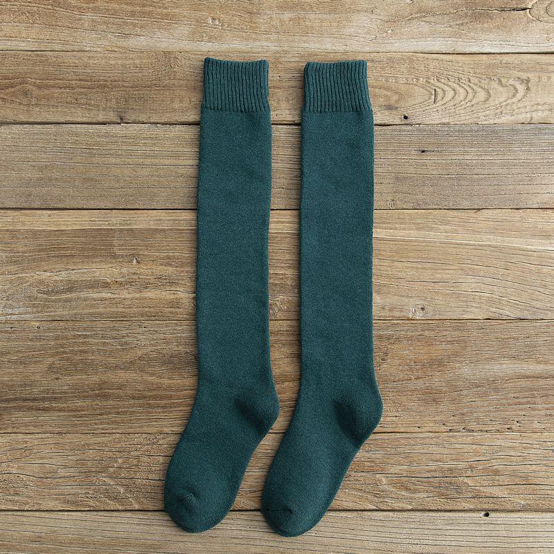 Extra Thick Winter Knee-High Cotton Socks for Men & Women
