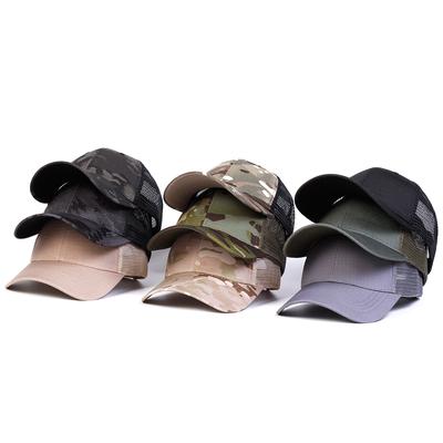Fashion Camouflage Men's Tactical Hat Outdoor Hunting Military Hats Adjustable Cotton Baseball Cap Mesh Caps Summer Hat