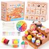 Shuttle Art Kids' Clay Set, 33 Pieces, with Tools and Accessories, Lightweight, Safe, Non-Sticky, for DIY Crafts and Home Decor, Perfect for Beginners