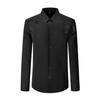Camicia da uomo di lusso con strass, senza stiro, a maniche lunghe