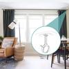 Curtain Rod Holder Brackets Strong Load-bearing Adjustable Simple Installation Ceiling Mounted Self Adhesive Curtain Rod Hooks