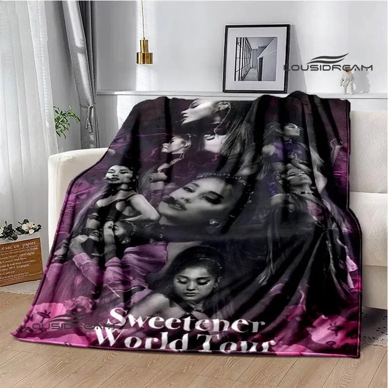Singer Ariana Grande Printed Blanket Warm Flannel Blankets Soft And Comfortable Home Travel Blanket Bed Linings Birthday Gift