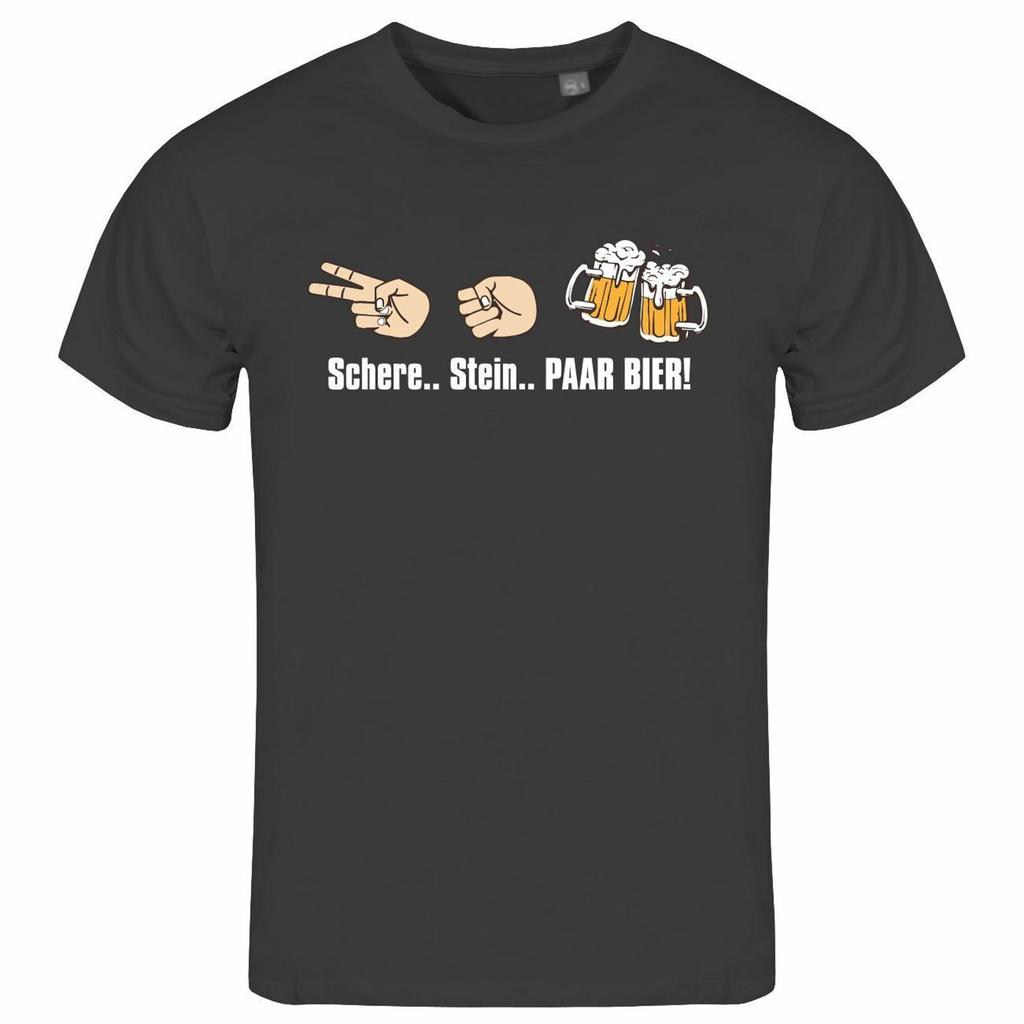 Unisexs T Shirt Scissors Stone Pair Beer S To 2XL Drink Alcohol Festival Firmes