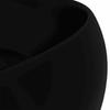 Luxury Round Wash Basin Matte Black 40 X 15 Cm Ceramic