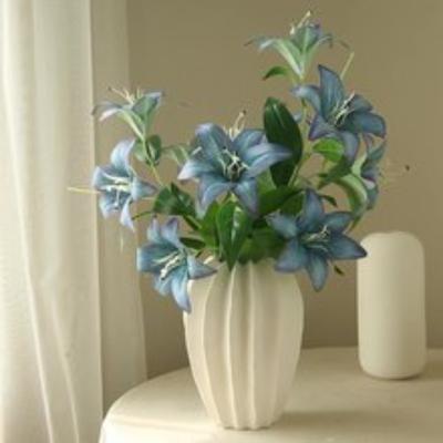1 Stück/Packung Lilie Heimdeko Kunstblume Professionelle Hoteldekoration Modern Minimalistisch Weiche Einrichtung Dekorative Ornamente