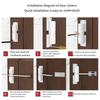 Durable Aluminum Alloy Door Closing Device Adjustable Gate Closing System Door Closure Suitable for Wooden & Fire Doors