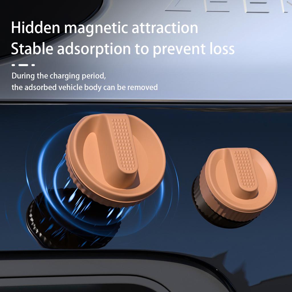 For ZEEKR 001 2026 2025 7X 007 9X Charging port protective cover Silicone integrated magnetic cover car charging accessories
