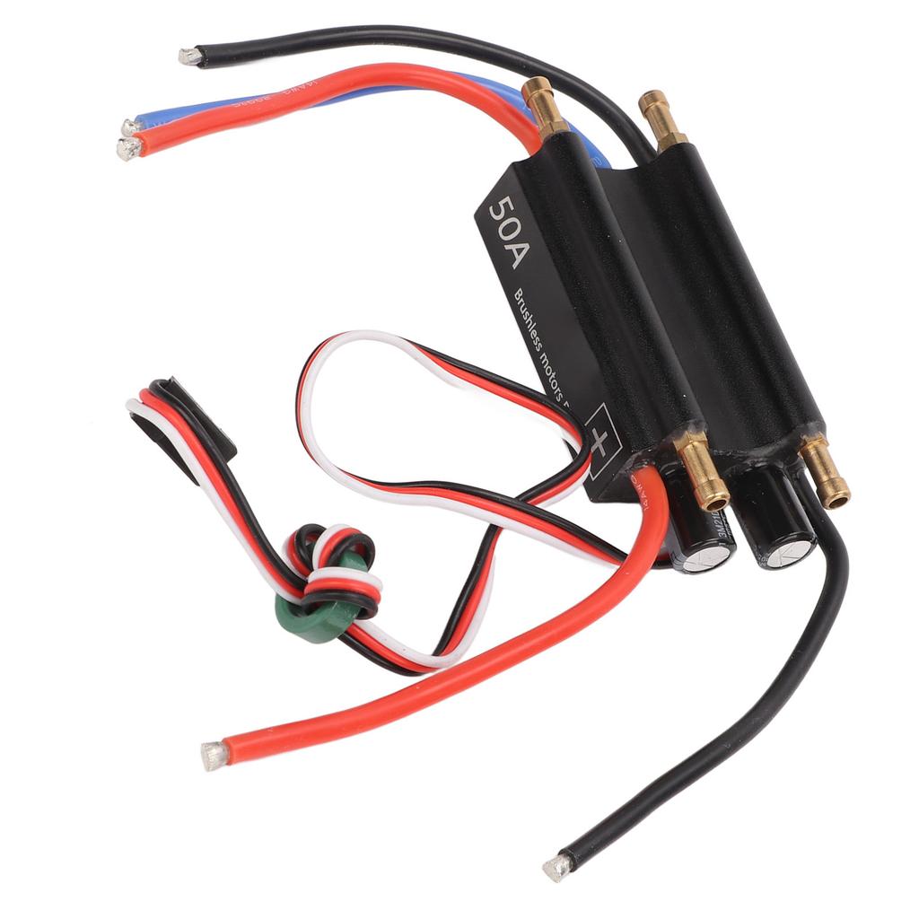 Brushless ESC 50A Water Cooling Two Way Bidirectional Electronic Speed Controller for RC Boat Airship Model