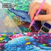 Flower Diamond Art Piece Set, 5D DIY Colorful Round Gemstone Cross Stitch Painting Craft Decoration Home Wall Mural