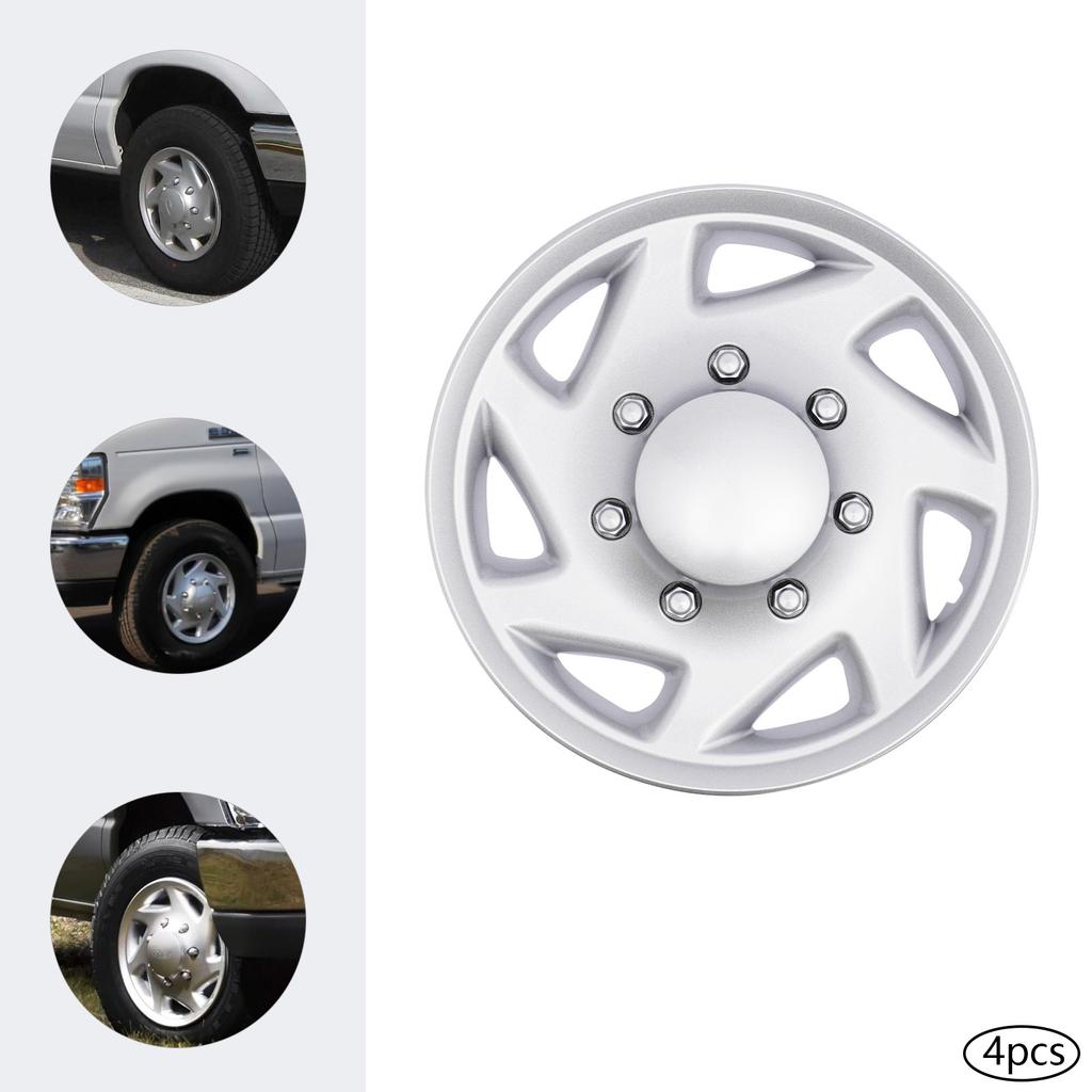 Hub Caps, Wheel Covers Fit for 99-18 Ford Econoline E250 E350 E450 Van Full Wheel Covers Hub Caps Rim Simulators