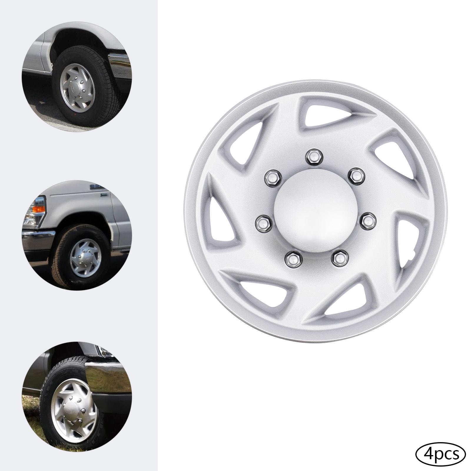 

Колпаки, колёсные колпаки подходят для 99-18 Ford Econoline E250 E350 E450 фургон полные колёсные колпаки колпаки симуляторы дисков серый