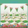 Suministros de Fiesta Coloridos de Cocomelon Para Celebraciones de Cumpleaños Infantiles Con Platos y Banderines