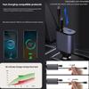 4 IN 1 Retractable Car Charger Fast Charge Cord Cigarette Lighter Adapter X4W3 100W USB Type C Cable  For IPhone Huawei Samsung
