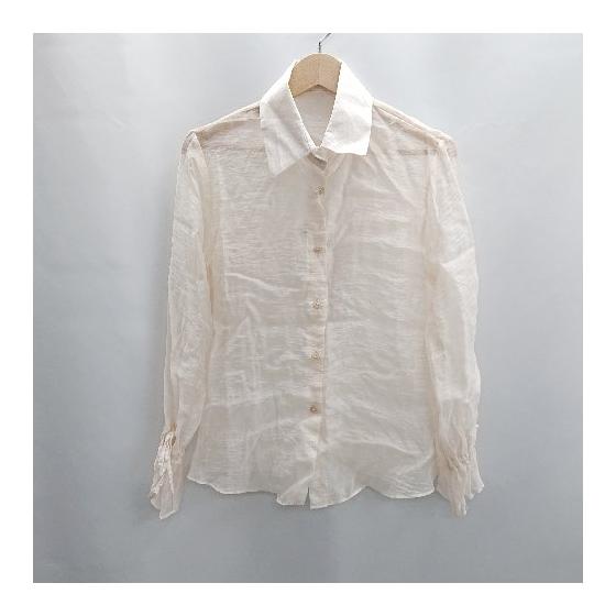 Unused DHOLIC Sheer Korean long-sleeved blouse shirt Size not indicated Orange series Women s E [Used]