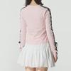 adidas Removable Bow Slim Fit Round Neck Long Sleeve Raglan T-Shirt Women Tops KG3860