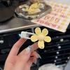 Kawano French Yellow Floral Hair Clip - Versatile Side Bang & Fringe Duckbill Hairpin