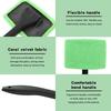 Car Windshield Cleaning Tool, Windshield Cleaner with 5 Reble Microfiber Pads and Extendable Handle, Auto Glass Wiper Kit for Interior/Exterior Dirty