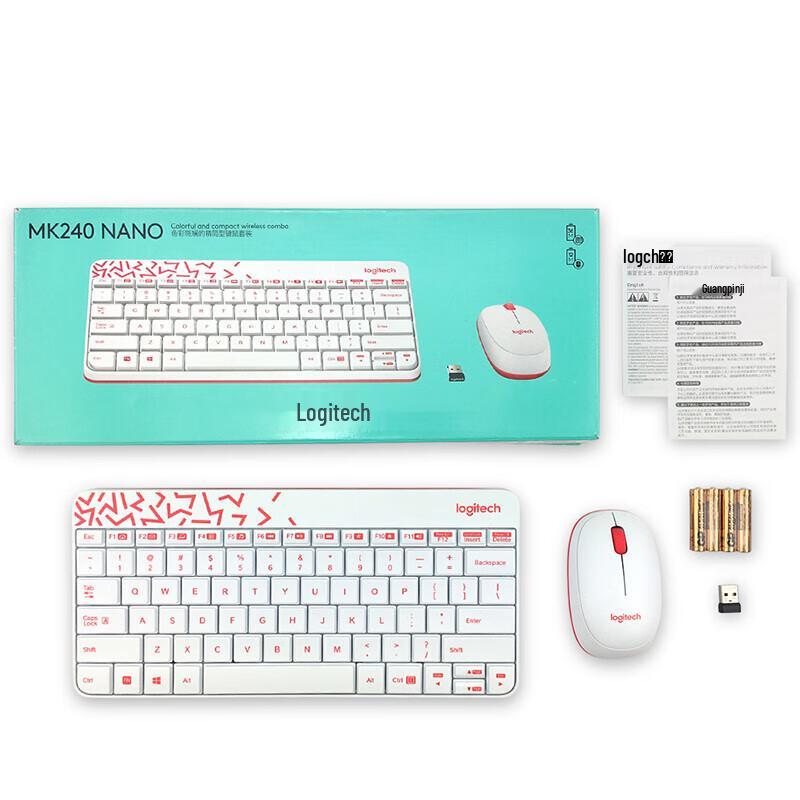 Logitech MK240 Nano Wireless Keyboard and Mouse Combo