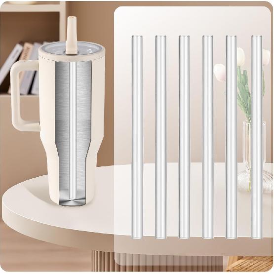 Replacement Straws Compatible with HydroJug, Straws Designed for HydroJug 32 oz with Flip Straw,Straw Replacement Compatible with Hydrojug, 6 Pieces