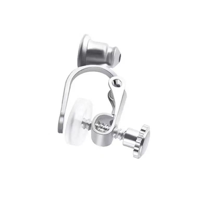 2Pcs Stainless Steel Ear Clips Without Piercing Earrings Parts Findings For Women Ear Clip On Earrings Converter Diy Jewelry