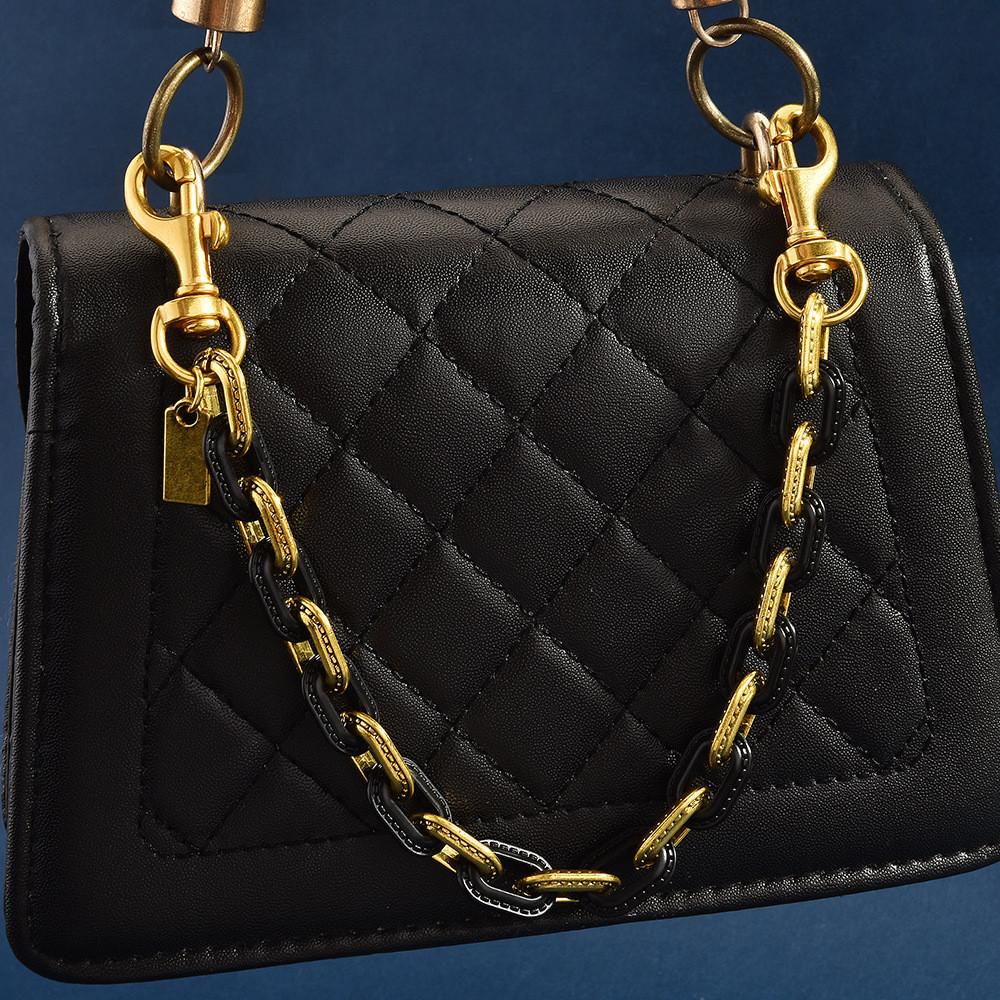 Vintage Metal Bag Chain With Hexagon Geometric Design For Fashionable Crossbody Accessories