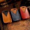 Leather Car Key Case Cover for Volkswagen VW Polo Golf 7 Sagitar Passat for Skoda Octavia Keyring Shell Bag Fob Auto Accessories