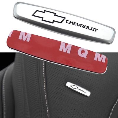 2pcs/1pair 3D Metal Car Seat Emblem Car Internal Clips Console Decoration Badge Sticker Car Emblem Accessories