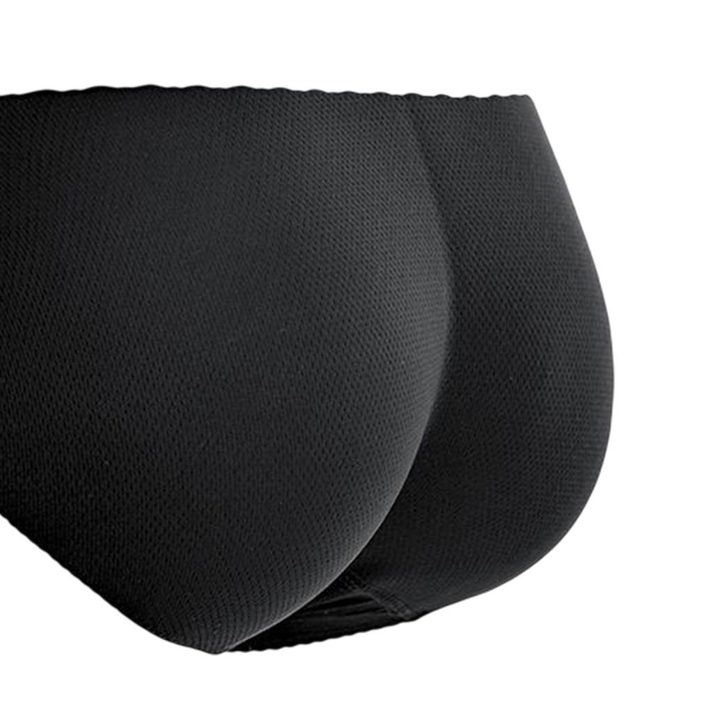 Hip Lifting Panties Women Padded Padding Low Waist ocks , S Size Black