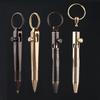 MINI Brass Pen Detachable Keychain Pendant Portable Travel Pocket Pen Signature Gift Pen Ballpoint Pen Portable Gadget