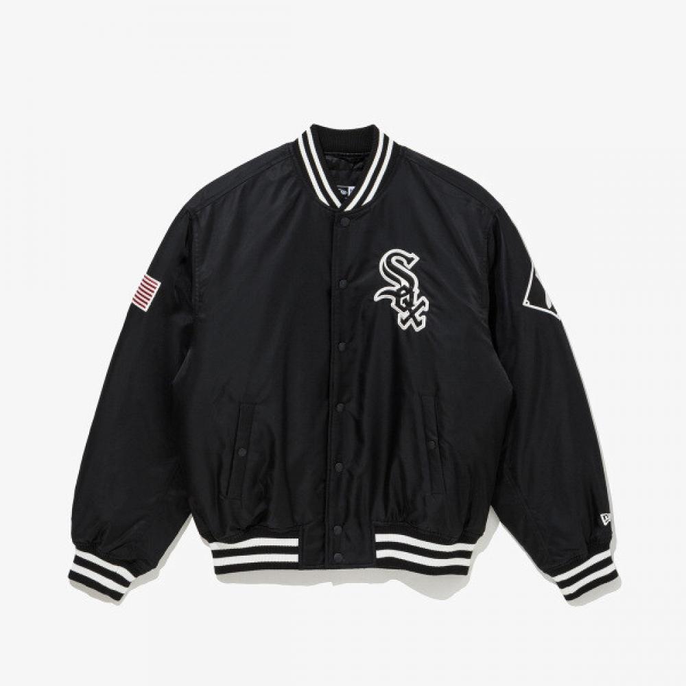 New Era Mlb Chicago White Sox Authentic Stadium Jacket Black