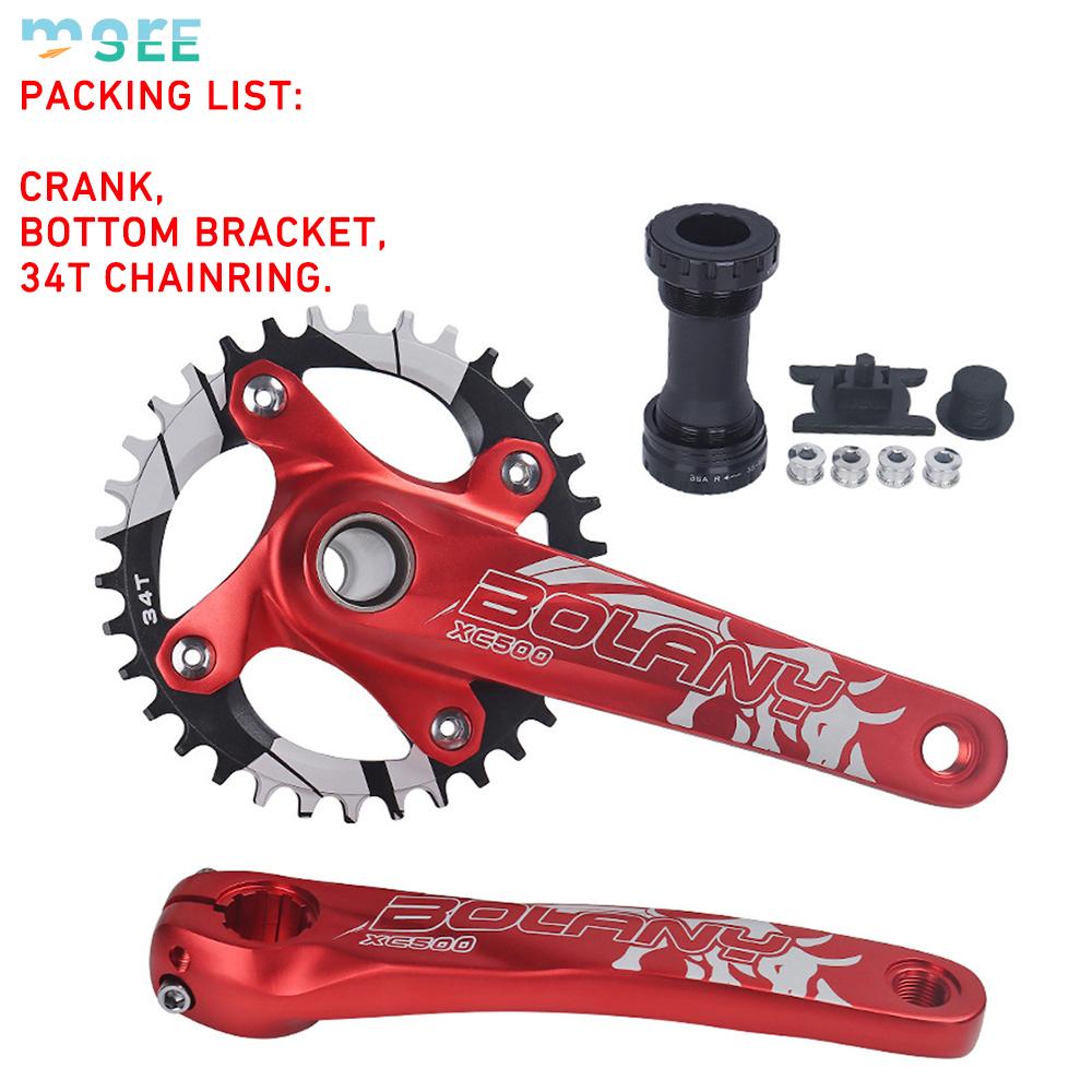 SeeMore Ready to Ship 170mm MTB Bicycle Crank Set 104BCD 34/36T Crankset Mountain Bike Crank Set with Bottom Bracket
