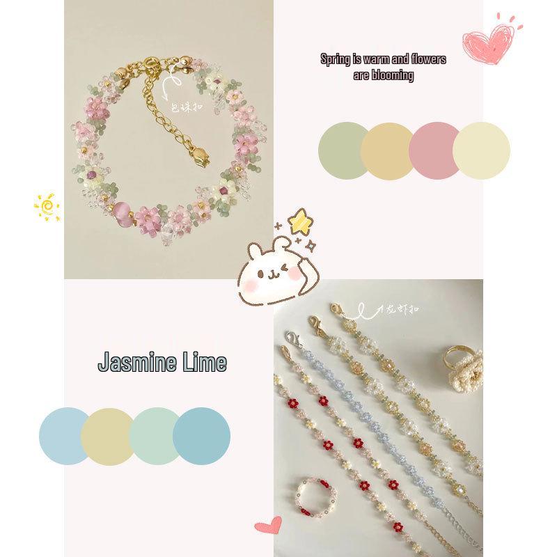 DIY Beaded Hairpin & Jewelry Accessories: Handmade Cross Stitch, Glass Seed Beads, Plated Seed Beads for Wedding Dresses & Bags.