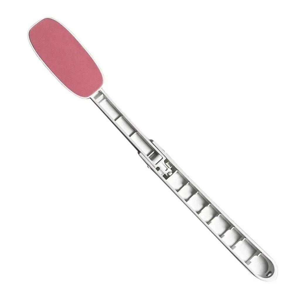 

Extendable Foldable Backs Lotion Applicator Long Curved Handle Back Self-Tanning Back Cream Aid Reusable рожевий