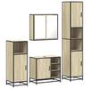 4 piece bathroom furniture set in Sonoma oak particleboard