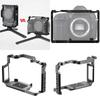 Aluminum DSLR Camera Cage for EOS5d2/5d3 5d4/6d2 Featuring Double Cold Shoe Mounts and Multiple Accessory Screws